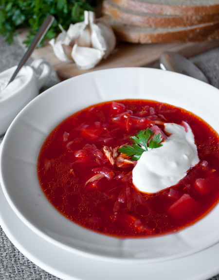 Борщ из курицы, приправленный уксусом – пошаговый рецепт приготовления с фото