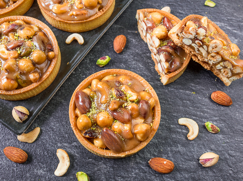 Caramel and Hazelnut Tart