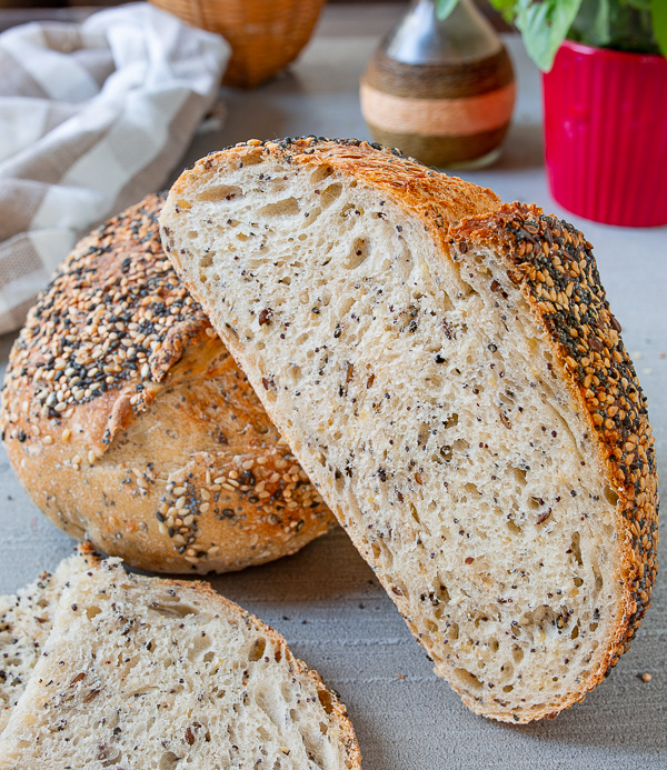 Пшенично- ржаной хлеб на ржаной закваске с семечками🌾🍞 | ПРОСТОРЕЦЕПТ | Дзен